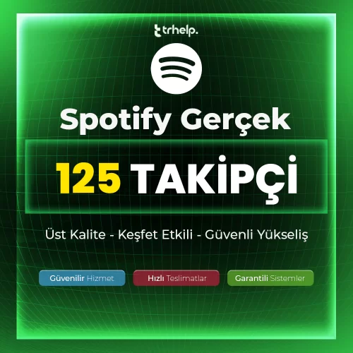  125 Gerçek Takipçi  Garantili - Spotify